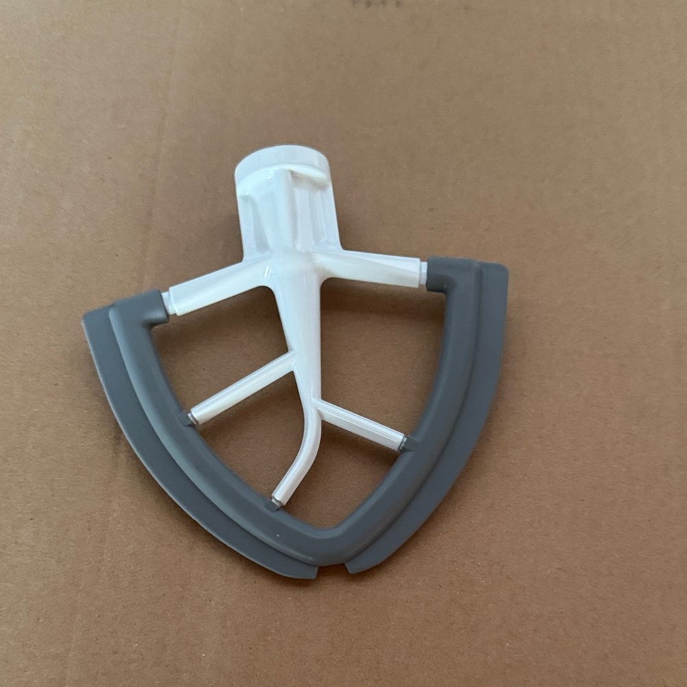 White and Gray Mixer Attachment